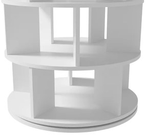 Rotonda scarpiera, rotativă, 5 niveluri, 115×60×60 cm, Alb