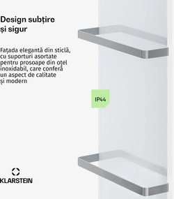 Klarstein Panou infraroșu HotSpot Crystal Smart | 800 W | 12 m² | Comandă tactilă și asistent vocal