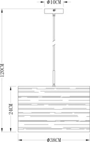 Globo 15341 - Lustră pe cablu BARCA 1xE27/40W/230V