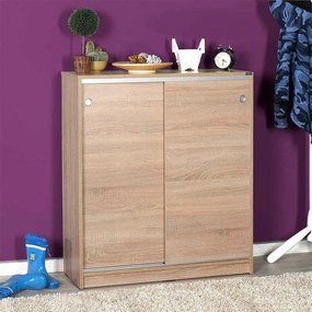 Comoda Multifunctionala Adore Diamond, 2 usi glisante, 5 rafturi,  91 x 105 x 37 cm