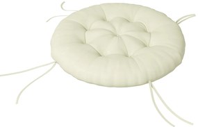Outsunny Covoraș de șezut, covoraș pentru scaun, covoraș șezut, cu design tufted, 80 cm x 80 cm x 10 cm, Crem | Aosom Romania