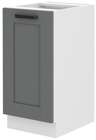 Dulap inferior de bucătărie Lucid 40 D 1F BB (dustgrey + alb). 1045540