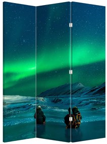 Paravan - Oameni la Aurora borealis (126x170 cm)