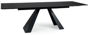 Masa extensibila Salvadore Ceramic SAHARA NOIR negru/negru mat L160-240 cm
