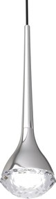 Pendul LED crom cu cristal de sticla Crima
