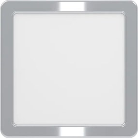 Eglo 901765 - Plafonieră LED pentru baie FUEVA, 7W/230V, 15x15 cm, IP44, crom