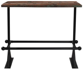 245388 vidaXL Masă de bar, multicolor, 150 x 70 x 107 cm lemn masiv reciclat