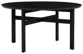 Măsuță de cafea neagră rotundă ø 80 cm Fjord – Hübsch