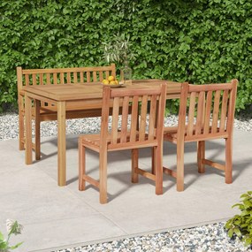 3157154 vidaXL Set mobilier pentru grădină, 4 piese, lemn masiv de tec