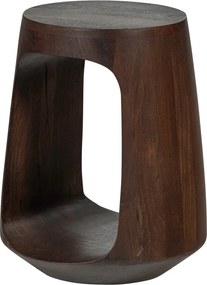 Măsuță auxiliară rotundă din lemn de mango ø 33 cm Bayo – WOOOD