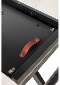 Masă de dining rotundă extensibilă cu blat ceramic cu blat suplimentar ø 120 cm Bela – Marckeric