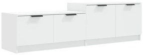 811484 vidaXL Comodă TV, alb, 158,5x36x45 cm, lemn prelucrat