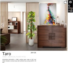 Planta artificiala decorativa Taro, H150