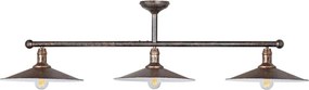 BRILAGI - Lustră cu tijă FORGE 3xE27/60W/230V cupru/patină
