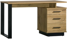 Masă PC typ LA8 Laticia (negru mat + stejar wotan). 1040634