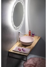 Sapho - Lavoar pentru blat FORMIGO Ø 39 cm beton/roz