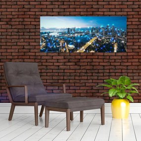 Tablou - Rețeaua orașului (120x50 cm)
