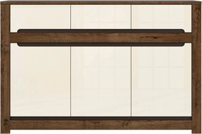 Comoda RUSO KOM3D3S, nuc/bej, PAL, 149x46x99 cm