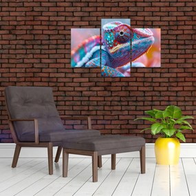 Tablou - Cameleon colorat (90x60 cm)