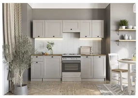 Set bucătărie Nadja 240, crem / nuc