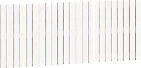 vidaXL Tăblie de pat pentru perete, alb, 147x3x60 cm, lemn masiv pin