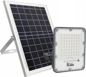 Proiector solar LED reglabil 100W 3,2V 5000K 10500 mAh IP65 negru + telecomandă