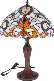 Lampa de masa Tiffany Geometry h 62 cm, abajur 40 cm