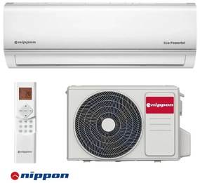 Aparat de aer conditionat cu invertor Nippon KFR 09DCA ECO POWERFUL, 9000 BTU, Wi-Fi, Pana la 17 m2, Clasa A++, Mod Stand by , Turbo, DC 180 Sine Wave, Alb