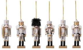 Ornamente de Crăciun 6 buc. din lemn 13 cm Nikita – Bloomingville