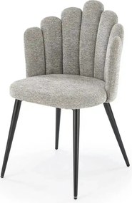 Scaun K552, gri/negru, stofa clasica/metal, 53x53x83 cm