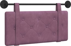 vidaXL Cap de pat suspendat Pe perete Violet 90 x 55 x 5 cm Catifea