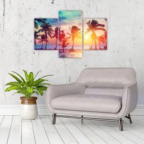 Tablou - Apus de soare tropical (90x60 cm)