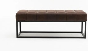 Bancheta tapitata Petit Beaute 110cm, maro antic