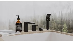 Baterie de cadă cu 4 căi OMNIRES PM7432BL PARMA negru mat