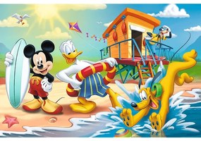 Trefl Puzzle Mickey Mouse pe plajă, 60 piese