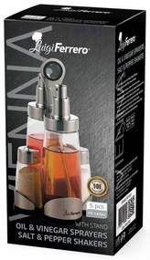 Luigi Ferrero Vienna FR-1436V, 200 ml, 5 bucăți, Spray, Suport metalic, Transparent/inox