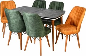 Scaun living tapitat Valentina portacaliu  Homs