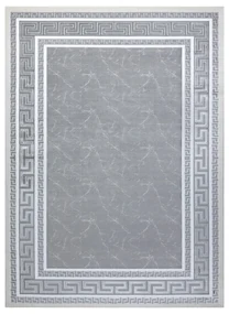 Modern GLOSS covor  2813 27 stilat, cadru, grecesc gri