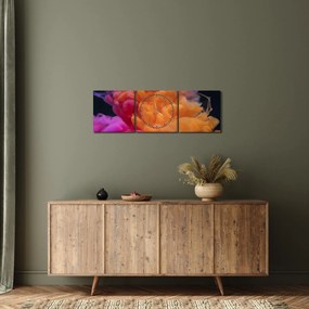 Tablou cu abstracție (cu ceas) (90x30 cm)