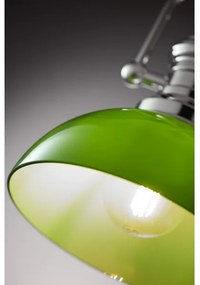 Jupiter 2071 - Lustră pe tijă PLATINO 1xE27/15W/230V verde/crom lucios