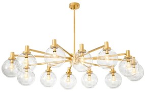 Candelabru design LUX cu 12 brate Selva auriu 111974 HZ