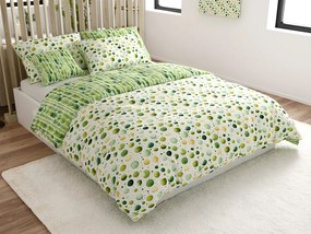 Lenjerie de pat policoton GREEN TREES POLY verde Dimensiune lenjerie de pat: 2 buc 70 x 90 cm | 200 x 220 cm