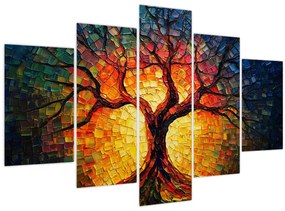 Tablou - Arborele vieții în mozaic (150x105 cm)