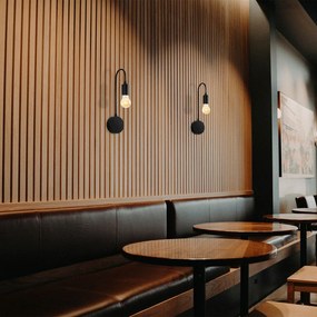 Aplică de perete neagră Baston – Opviq lights