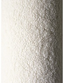 Fotoliu puf pentru copii crem cu tapițerie din țesătură bouclé Bear – Wigiwama