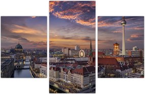 Tablou - Apus de soare în Berlin (90x60 cm)