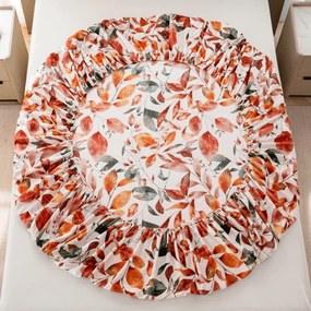 Cearsaf din microfibra AUTUMN LEAVES colorat 90x200 cm