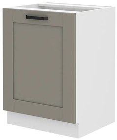 Dulap inferior de bucătărie Lucid 60 D 1F BB (claygrey + alb). 1045437