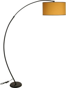 Lampadar MISRA, galben/negru, metal, 185x30x185 cm