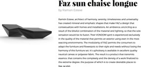 Sezlong design modern FAZ